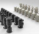 CNC 3Dmodeli za glodalicu STL format šah figure malci Minions