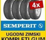 Gume Semperit doslovno novo sa felgama i ratkapama bmw 15