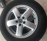 Škoda 5X100 Alu Felge+Gume 195/65/15 ljetna 4 kom