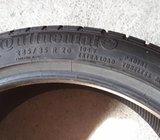 Gume zimske rabljene Continental 285/35/20, 2komada dobrog stanja