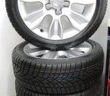 AUDI alu felge 16' rupe 5x100, 4 kom. sa NOVIM zimskim gumama