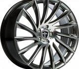 Tomason TN16 dark hyperblack polished felge