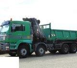 MAN 32 410 KIPER KRAN HIAB 225, 2003 god