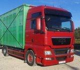 MAN TGX,prikolica sommer, Mercedes Actros, 2009 god