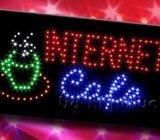 LED znak 48x25 cm