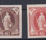Švicarska 1900 - Helvetia - nezupčane probe