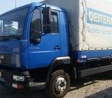 MAN LE 8.180 Sanduk 4.6m, Federaš, hidr. rampa, 2003 god