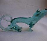 Antique venetian glass figure animal - staklena figura životinja