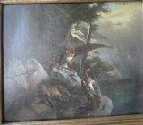 JELEN S ORLOVIMA 19. STOLJEČE 76 X 66 CM
