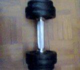 Uteg 4x1.25kg, 4x0.5kg, šipka