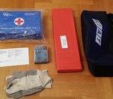 Prva pomoc HRN1112 + trokut + zarulje + rukavice + torbica, NOVO