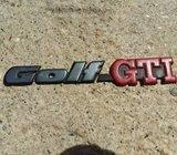 Vw golf gti natpis