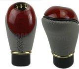 Ručica mjenjača - kožna - siva