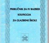 Ivan Golčić: Priručnik za IV. razred solfeggia za glazbene škole