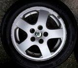 Alu felge 14”skoda fabia rupe 5x100, 4 kom