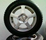 Alu felge 15',4x100,SA ZIMSKIM GUMAMA 195/65 15 OPEL,DAEWOO,CHEVROLET