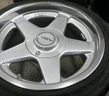 Alu felge 16” 4x100 azev a nove gume