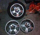 Alu felge 16” rupe 5, 3 kom