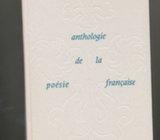 Anthologie de la poésie française HACHETTE