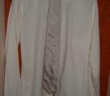 srebrno siva muška kravata 