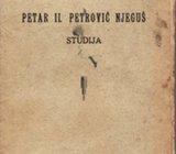 A. DIZDAREVIĆ : PETAR ii. PETROVIĆ NJEGUŠ - STUDIJA , 1934