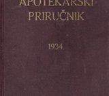 APOTEKARSKI PRIRUČNIK 1934 - IZDAJE JUGOFARMACIJA D.D