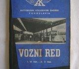 Autobusni vozni red 1967/68. - red vožnje