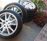Alu felge 18' rupe 5x112, 4 kom.gume 235/40/18 IZVRSNO STANJE,VW,AUDI
