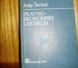 JOSIP ŠARINIĆ PRAVNO - EKONOMSKI LEKSIKON