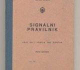 Jugoslavenske željeznice Signalni pravilnik 1961