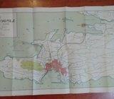 SPLIT I SPLITSKO POLJE / SPALATO ET ENVIRONS - KARTA STANJE GOD. 1914