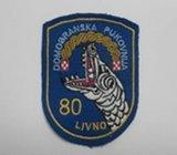 Platnena oznaka 80 Domobranske pukovnije Livno