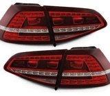 VW Golf 7 2013- LED stražnja svjetla prozirno crvena GTI izgled