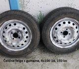 Čelične felge 14' rupe 4x100, 2 kom