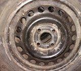 Čelične felge 14' rupe 4x100, 2 kom.Opel 150kn obe