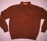 Ermenegildo Zegna M 50 vuneni poluver vesta Karmin crvena polo