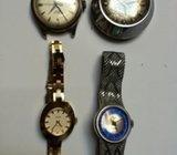 Lot - Dalin 17 jewels + Hamilton i dva damska sata