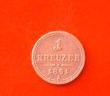 KOVANICA 1 KREUZER 1851 A