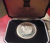 1 CROWN / ISLE OF MAN /KUTIJA /CERTIFIKAT/SREBRO 925/POBJOY MINT