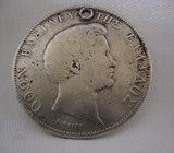 5 DRAXMAI 1833 A - DRAHMAS GREESE SILVER COIN - SREBRNJACI 2 KOM