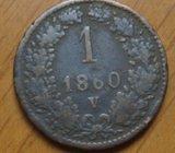 Austria - Habsburg 1 KREUZER 1860V