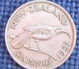 NEW ZEALAND 6 PENCE 1952