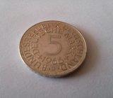 NJEMAČKA 5 MARAKA1966 GODINA SREBRO