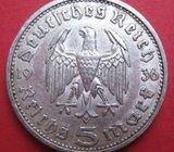 NJEMAČKA 5 REICHSMARK 1936 E