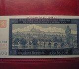 BOHEMIJA I MORAVIJA 100 KORUN 1940 SPECIMEN-UNC
