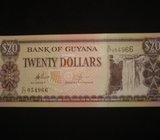 Novčanica Gvajana / Guyana 20 dolara 1989.UNC