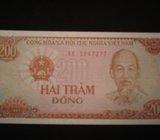 Novčanica Vijetnam / Vietnam 200 đong 1987.UNC