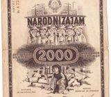 Narodni zajam za obnovu Skopja 1963. - OBVEZNICA
