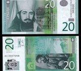 SRBIJA, 20 DINARA 2011. UNC