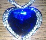 ogrlica blue heart (novo) nekorišteno